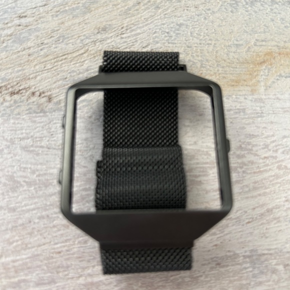 NEW Crodi Fitbit Blaze Band Stainless Steel Unisex Large Dark Grey - Picture 3 of 5